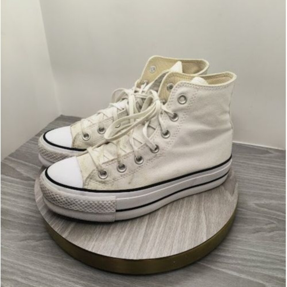 Converse Chuck Taylor All Star Lift Platform High Top Sneakers Women's 7 White
